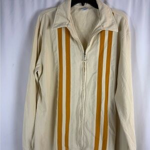 Urban Outfitters Beige Retro Full-zip Cardi-gan, Size L